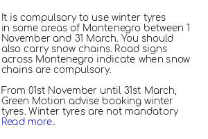 Conditions for Green Motion